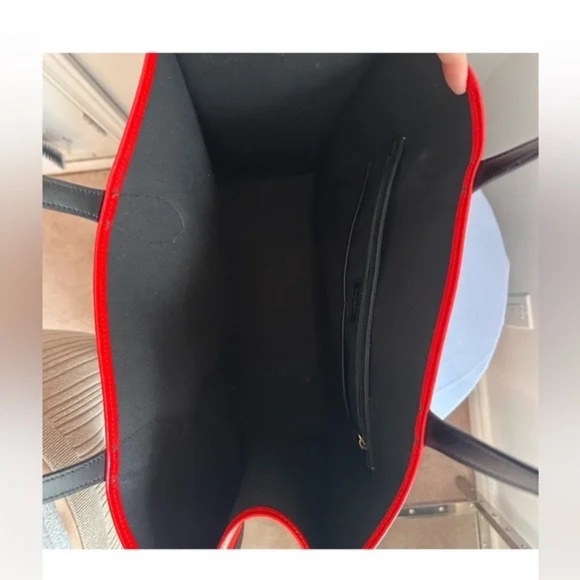 Kate Spade Slice Pizzeria Canvas Large Gotham Tote - Picture 7 of 10